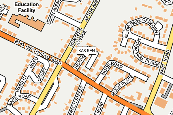 KA8 9EN map - OS OpenMap – Local (Ordnance Survey)
