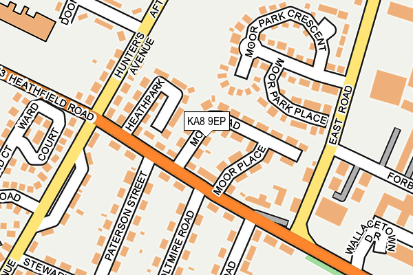 KA8 9EP map - OS OpenMap – Local (Ordnance Survey)