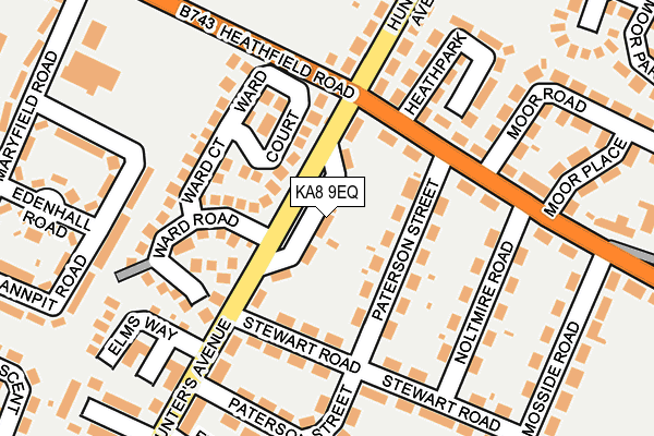 KA8 9EQ map - OS OpenMap – Local (Ordnance Survey)