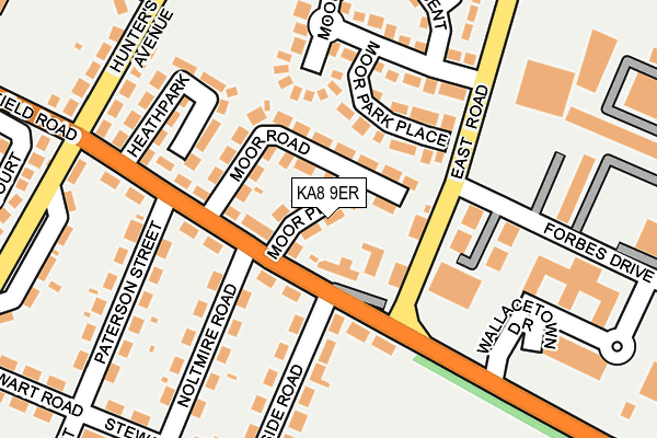 KA8 9ER map - OS OpenMap – Local (Ordnance Survey)
