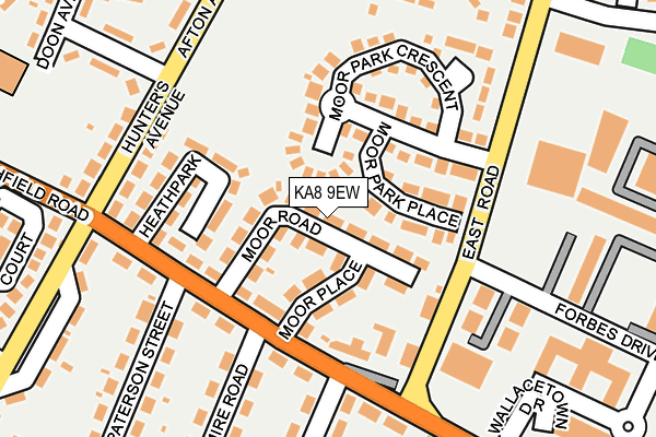 KA8 9EW map - OS OpenMap – Local (Ordnance Survey)