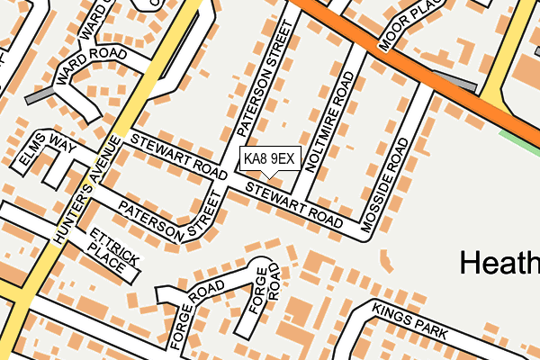 KA8 9EX map - OS OpenMap – Local (Ordnance Survey)