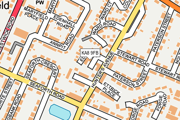 KA8 9FB map - OS OpenMap – Local (Ordnance Survey)