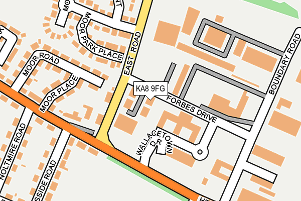 KA8 9FG map - OS OpenMap – Local (Ordnance Survey)