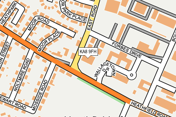 KA8 9FH map - OS OpenMap – Local (Ordnance Survey)