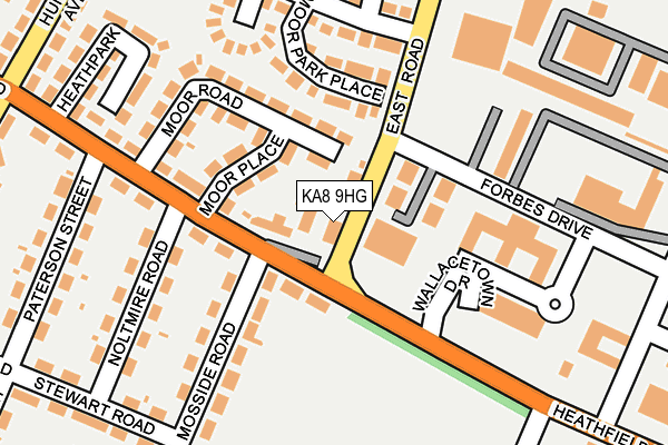 KA8 9HG map - OS OpenMap – Local (Ordnance Survey)