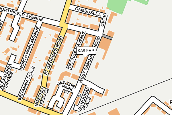 KA8 9HP map - OS OpenMap – Local (Ordnance Survey)