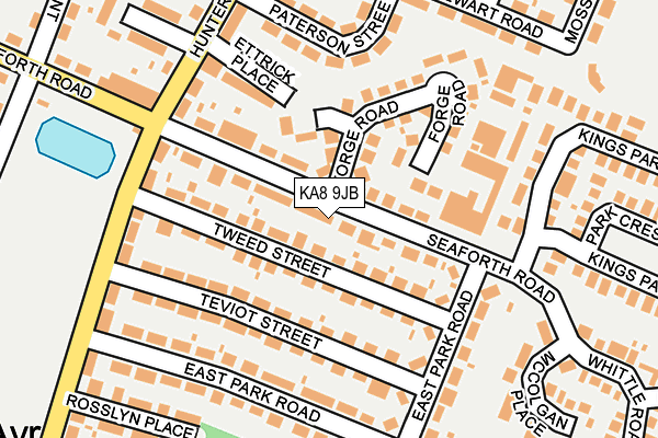 KA8 9JB map - OS OpenMap – Local (Ordnance Survey)
