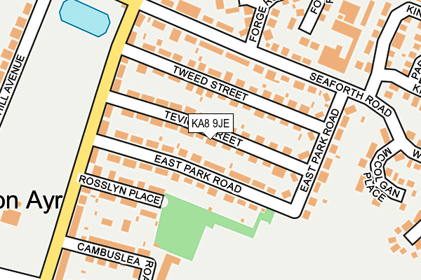 KA8 9JE map - OS OpenMap – Local (Ordnance Survey)