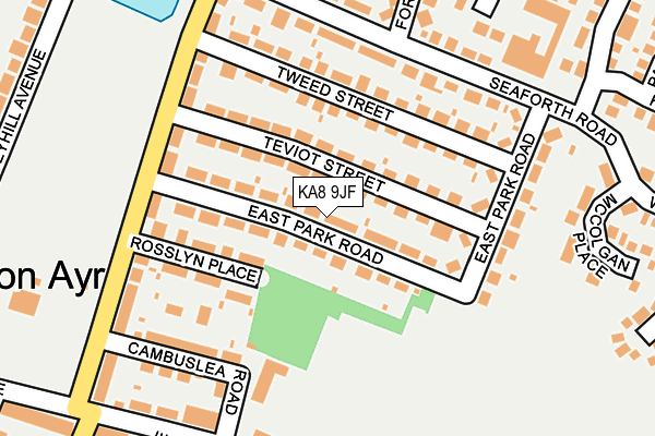 KA8 9JF map - OS OpenMap – Local (Ordnance Survey)
