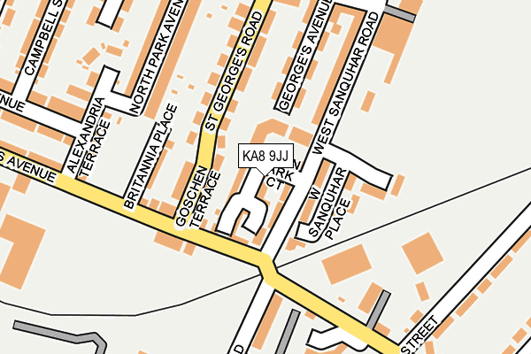 KA8 9JJ map - OS OpenMap – Local (Ordnance Survey)