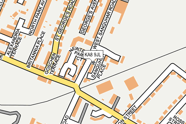 KA8 9JL map - OS OpenMap – Local (Ordnance Survey)