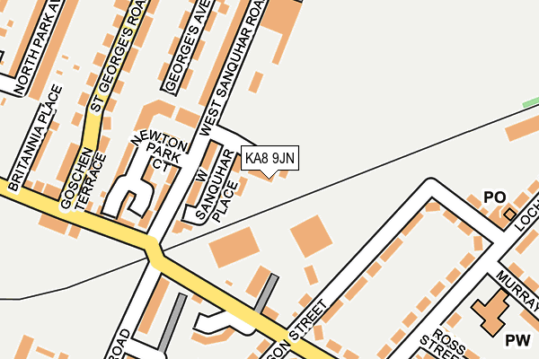 KA8 9JN map - OS OpenMap – Local (Ordnance Survey)