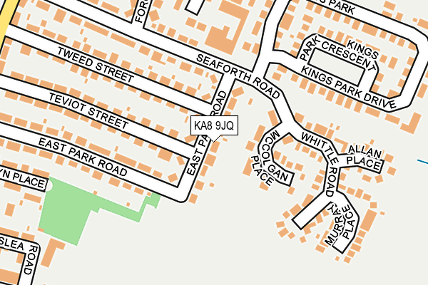KA8 9JQ map - OS OpenMap – Local (Ordnance Survey)
