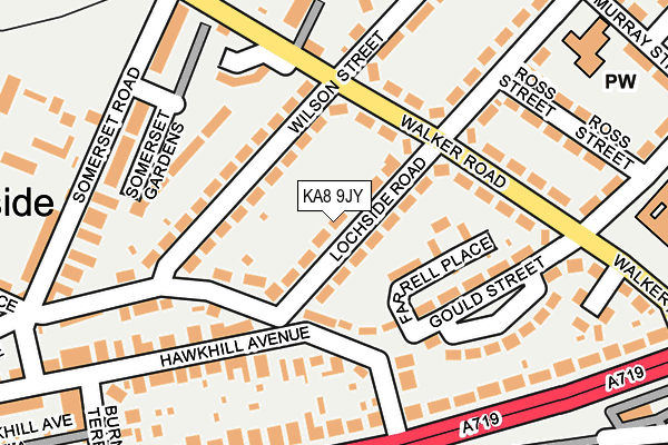 KA8 9JY map - OS OpenMap – Local (Ordnance Survey)