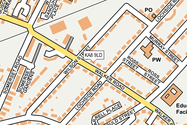 KA8 9LD map - OS OpenMap – Local (Ordnance Survey)