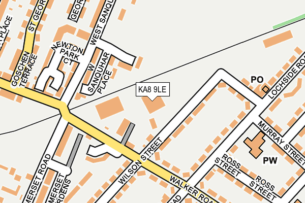 KA8 9LE map - OS OpenMap – Local (Ordnance Survey)