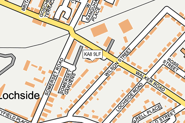 KA8 9LF map - OS OpenMap – Local (Ordnance Survey)