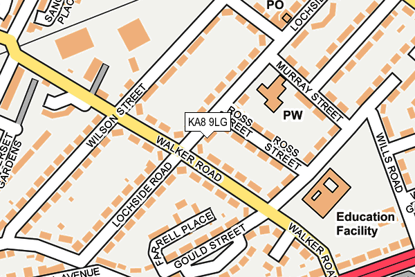 KA8 9LG map - OS OpenMap – Local (Ordnance Survey)