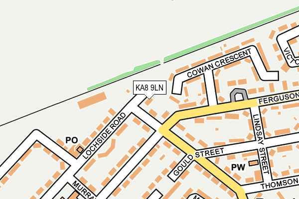 KA8 9LN map - OS OpenMap – Local (Ordnance Survey)