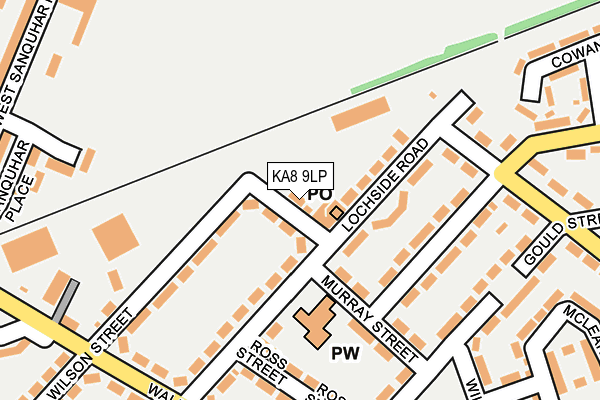 KA8 9LP map - OS OpenMap – Local (Ordnance Survey)