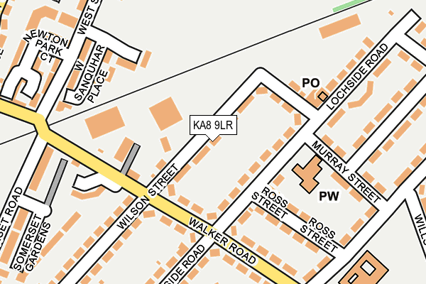 KA8 9LR map - OS OpenMap – Local (Ordnance Survey)