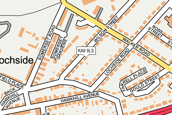 KA8 9LS map - OS OpenMap – Local (Ordnance Survey)