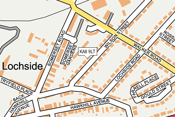 KA8 9LT map - OS OpenMap – Local (Ordnance Survey)