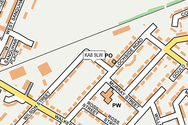 KA8 9LW map - OS OpenMap – Local (Ordnance Survey)