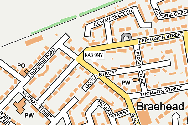 KA8 9NY map - OS OpenMap – Local (Ordnance Survey)