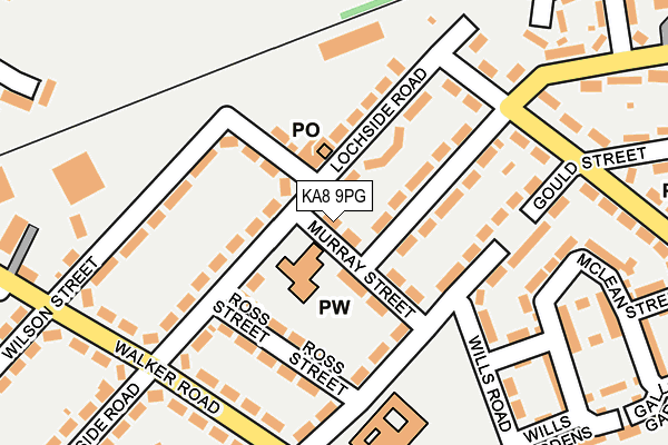 KA8 9PG map - OS OpenMap – Local (Ordnance Survey)