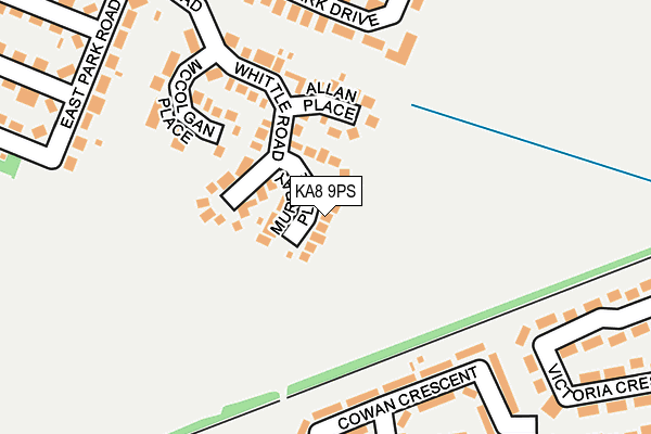 KA8 9PS map - OS OpenMap – Local (Ordnance Survey)