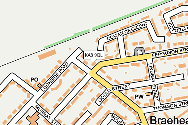 KA8 9QL map - OS OpenMap – Local (Ordnance Survey)