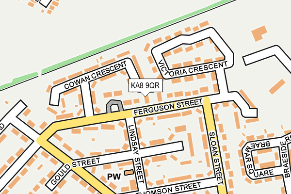 KA8 9QR map - OS OpenMap – Local (Ordnance Survey)