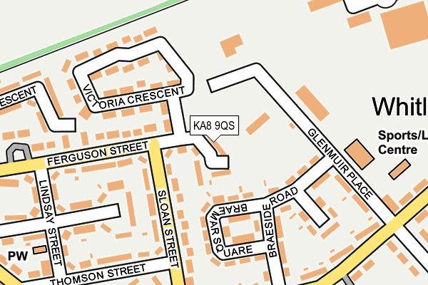 KA8 9QS map - OS OpenMap – Local (Ordnance Survey)