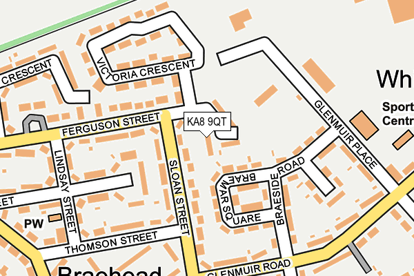 KA8 9QT map - OS OpenMap – Local (Ordnance Survey)