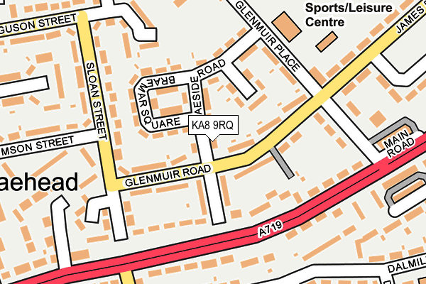 KA8 9RQ map - OS OpenMap – Local (Ordnance Survey)