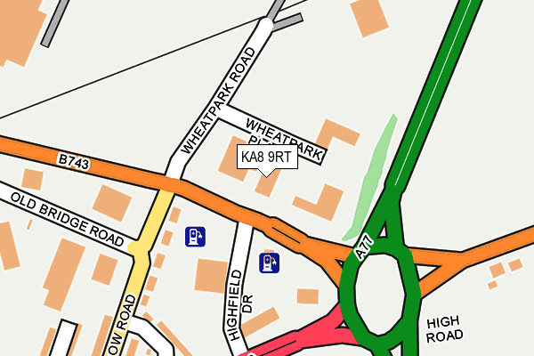 KA8 9RT map - OS OpenMap – Local (Ordnance Survey)