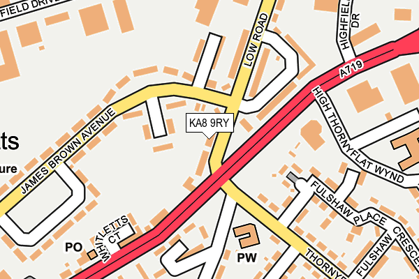 KA8 9RY map - OS OpenMap – Local (Ordnance Survey)