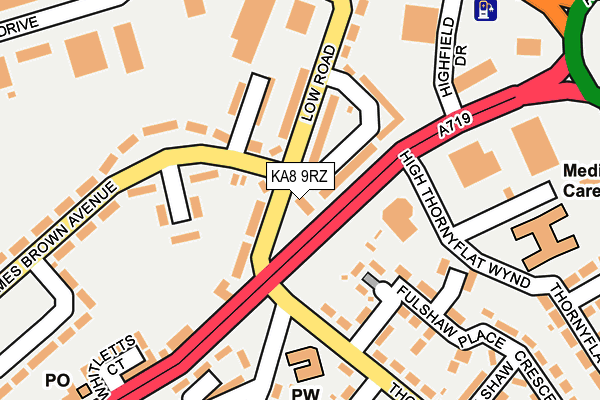 KA8 9RZ map - OS OpenMap – Local (Ordnance Survey)