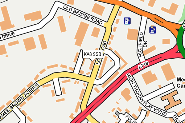 KA8 9SB map - OS OpenMap – Local (Ordnance Survey)