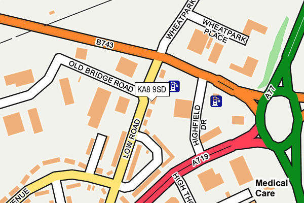 KA8 9SD map - OS OpenMap – Local (Ordnance Survey)