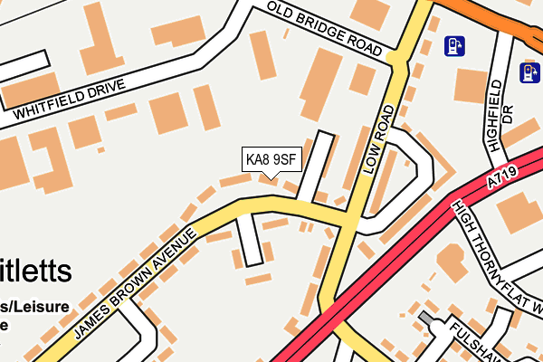 KA8 9SF map - OS OpenMap – Local (Ordnance Survey)