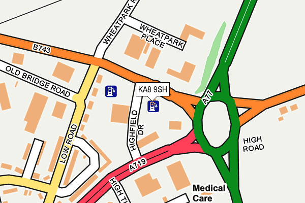 KA8 9SH map - OS OpenMap – Local (Ordnance Survey)