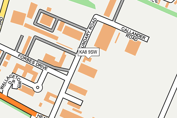 KA8 9SW map - OS OpenMap – Local (Ordnance Survey)