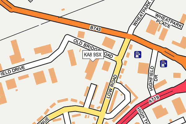 KA8 9SX map - OS OpenMap – Local (Ordnance Survey)
