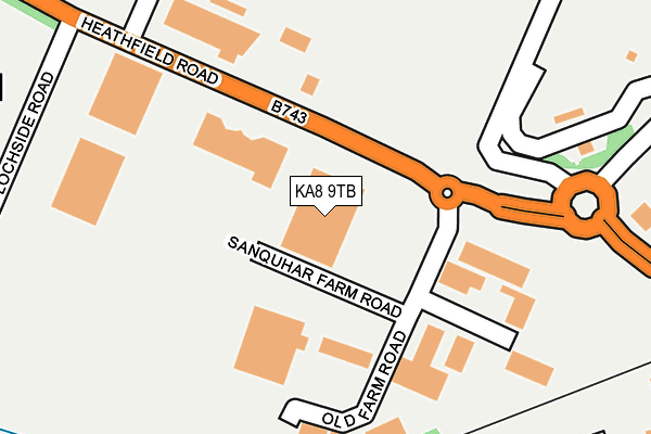 KA8 9TB map - OS OpenMap – Local (Ordnance Survey)