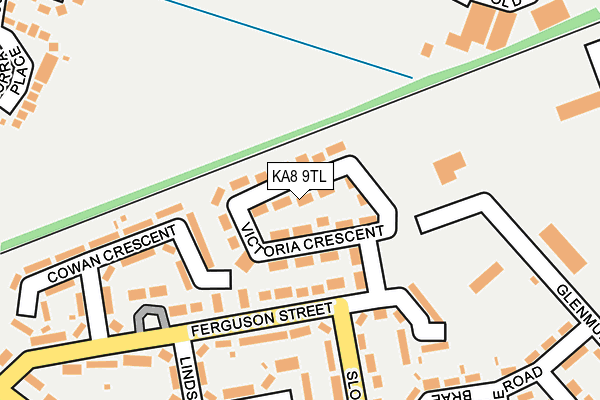 KA8 9TL map - OS OpenMap – Local (Ordnance Survey)