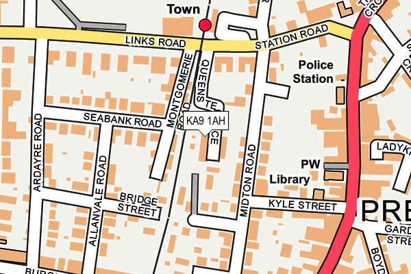 KA9 1AH map - OS OpenMap – Local (Ordnance Survey)