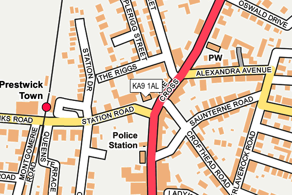 KA9 1AL map - OS OpenMap – Local (Ordnance Survey)